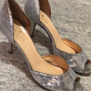 Kate Spade Silver Shoes Size 7